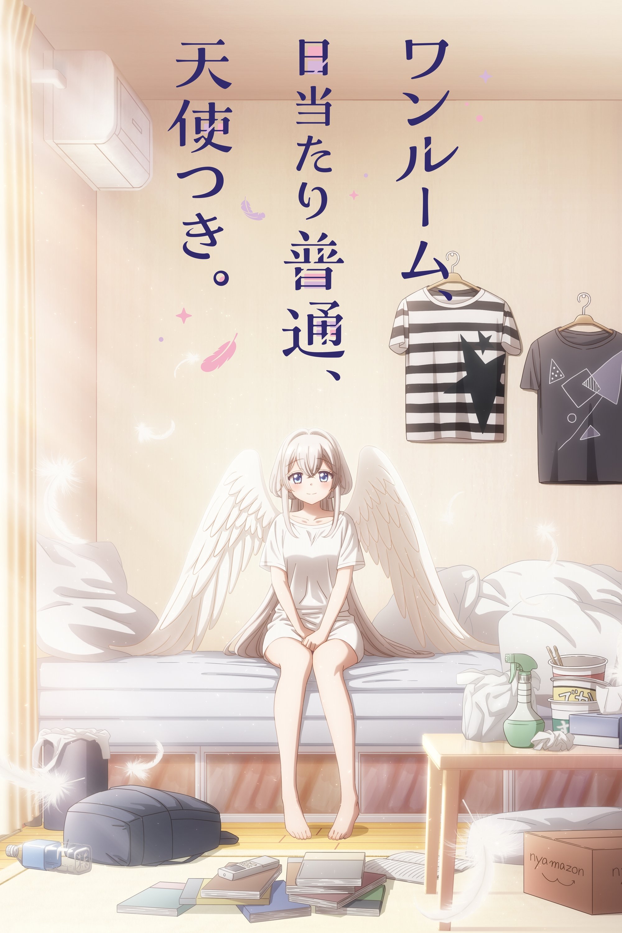 Studio Apartment, Good Lighting, Angel Included (One Room, Hiatari Futsuu, Tenshi-tsuki)