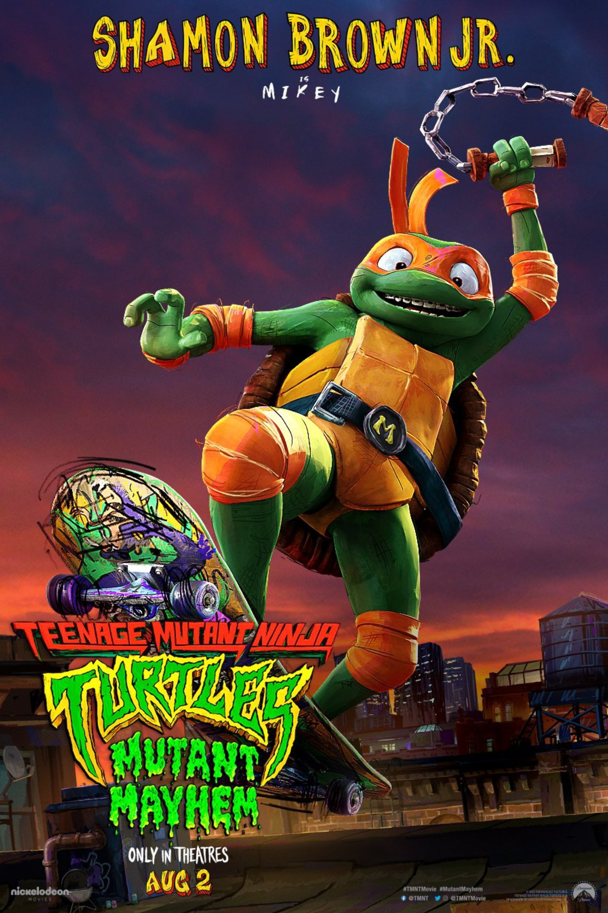 WATCH !! Teenage Mutant Ninja Turtles: Mutant Mayhem (2023) FULLMOVIE ONLINE FREE ENGLISH/Dub/SUB Animation STREAMINGS Movie Poster