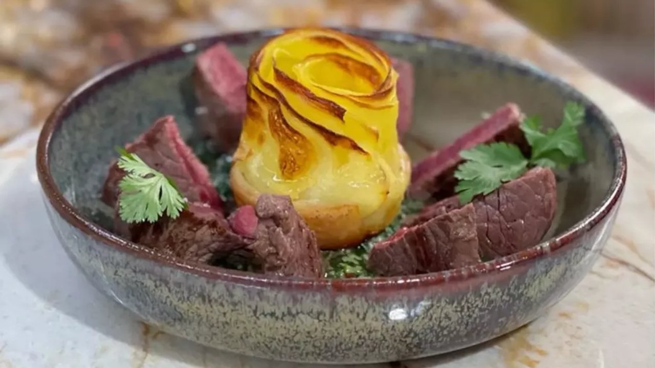 Tous en cuisine avec Cyril Lignac - Carpaccio de poisson / Filet de Boeuf chimichurri