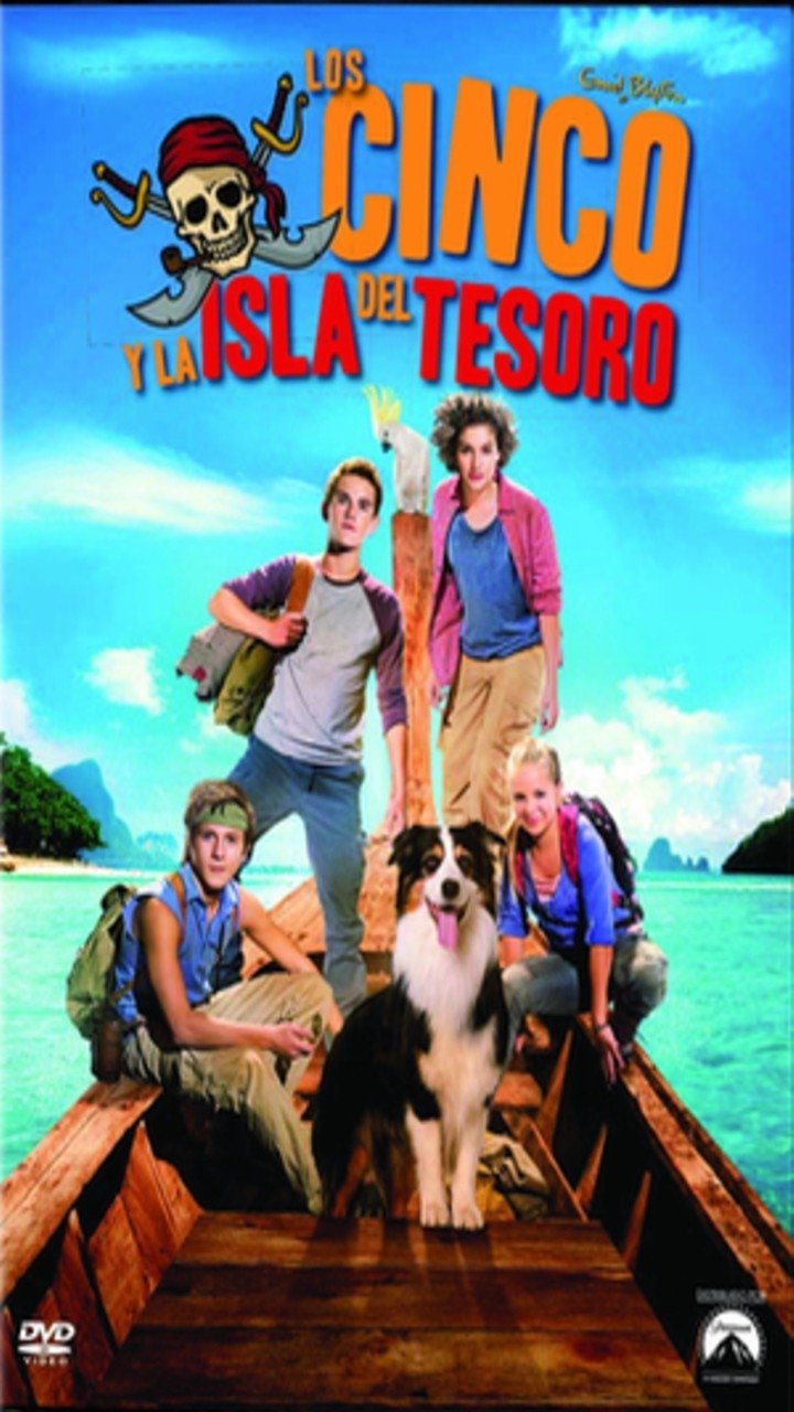 Póster Los cinco y la isla del tesoro