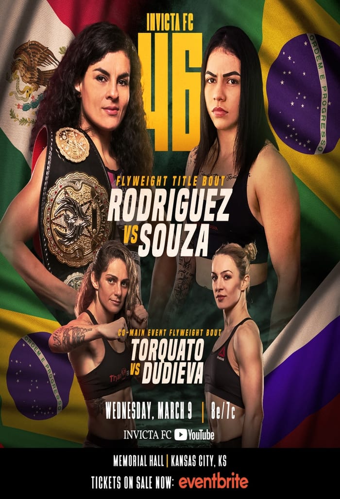 Invicta FC 46: Rodríguez vs. Torquato II on FREECABLE TV