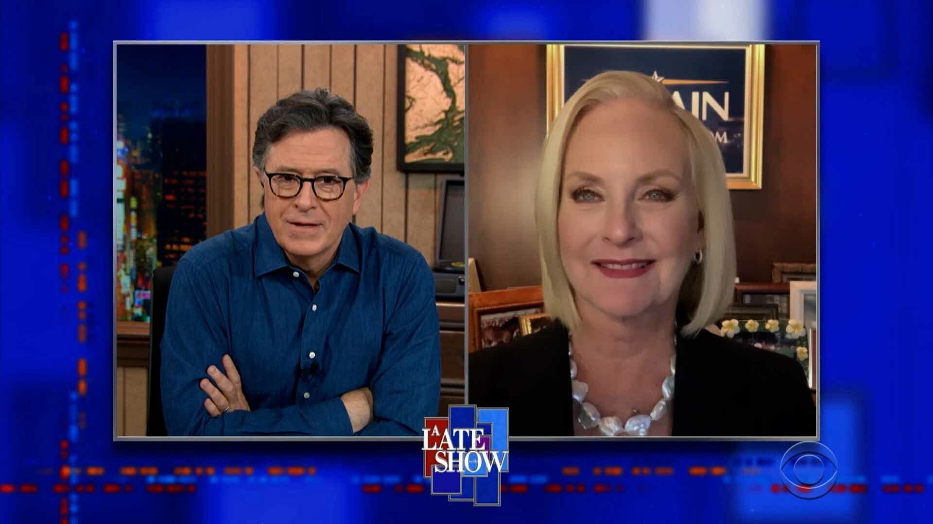 The Late Show with Stephen Colbert Season 6 :Episode 129  Cindy McCain, MJ Rodriguez