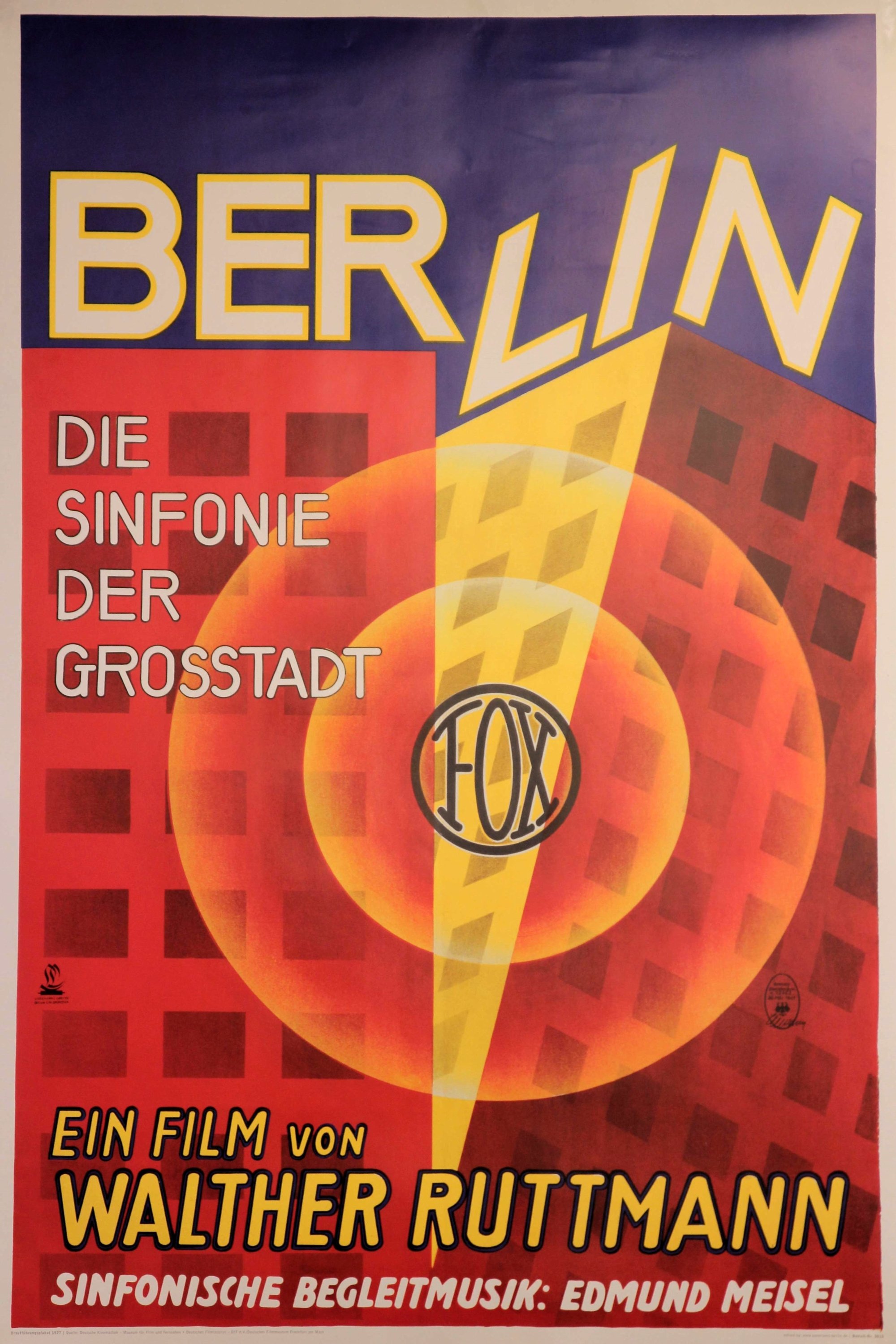 Affiche du film Berlin, symphonie d'une grande ville 9043