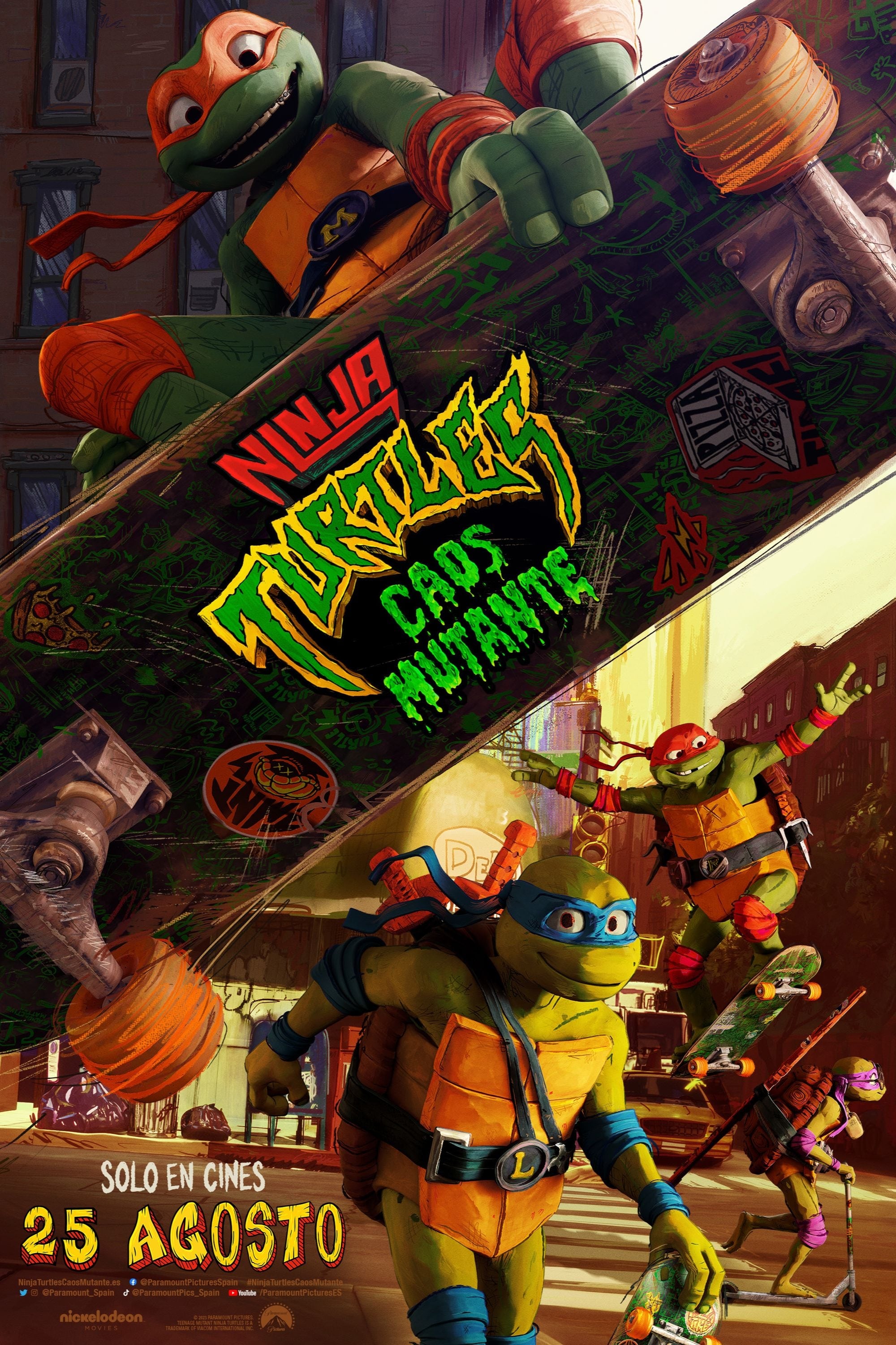 Ver | Ninja Turtles: Caos mutante Película completa (2023) en español Latino de Animación en línea Movie Poster