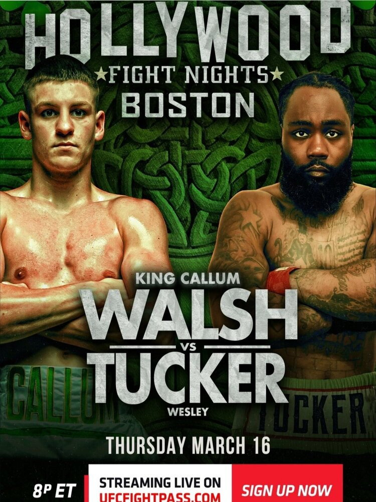 Hollywood Fight Night Walsh vs. Tucker Poster