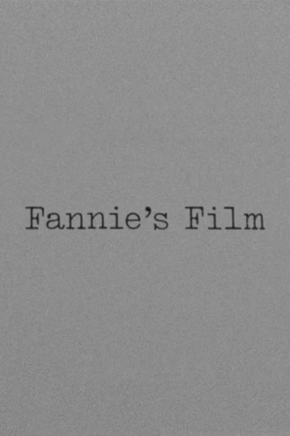 Fannie's Film