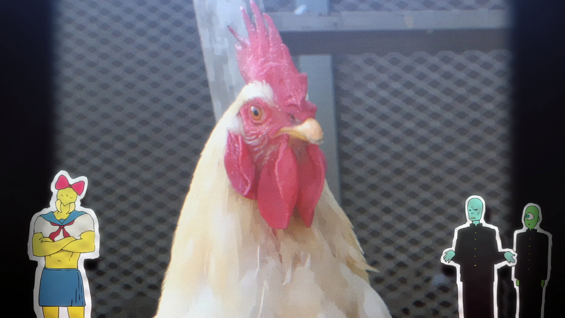 A Couple Clucking Chickens Were Still Kickin' in the Schoolyard