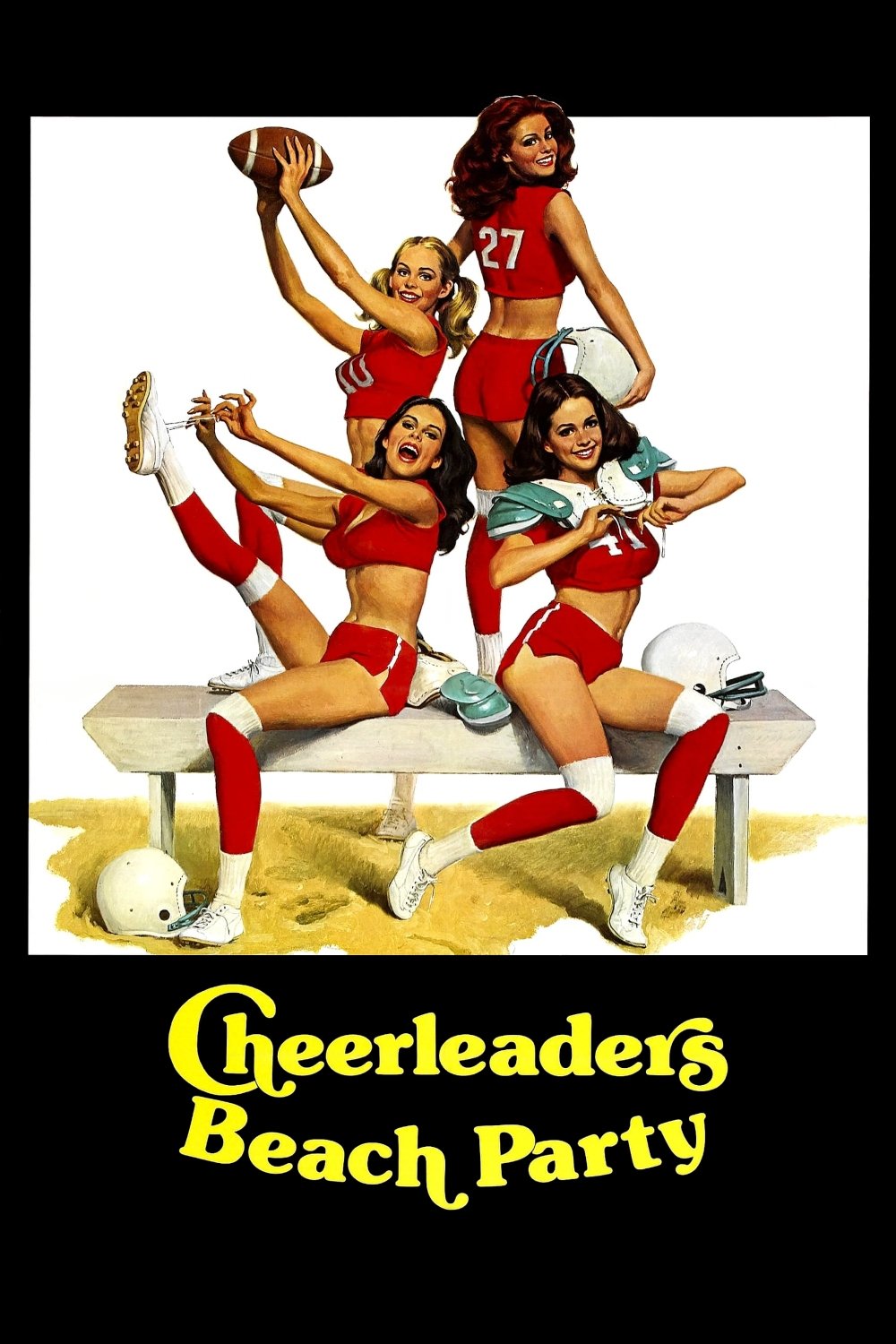 Cheerleaders Beach Party