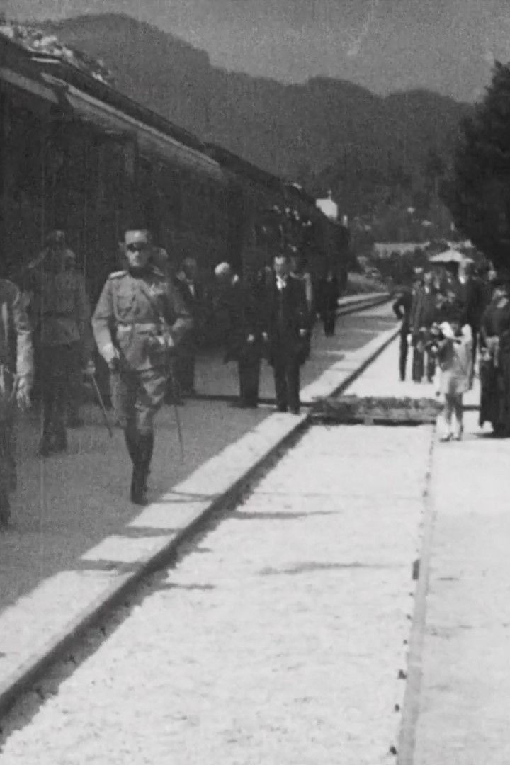 Plakat, der markedsfører King Alexander at Bled