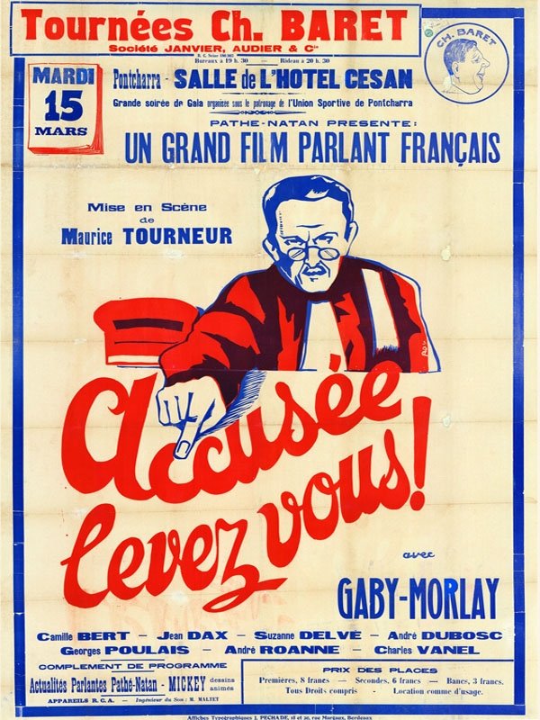 Affiche du film Accusée, levez-vous 15914