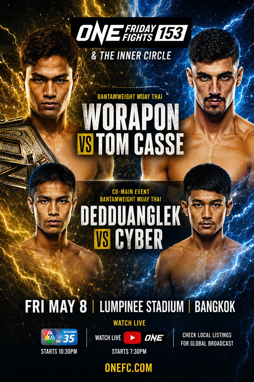 ONE Friday Fights 153: Worapon vs. Casse