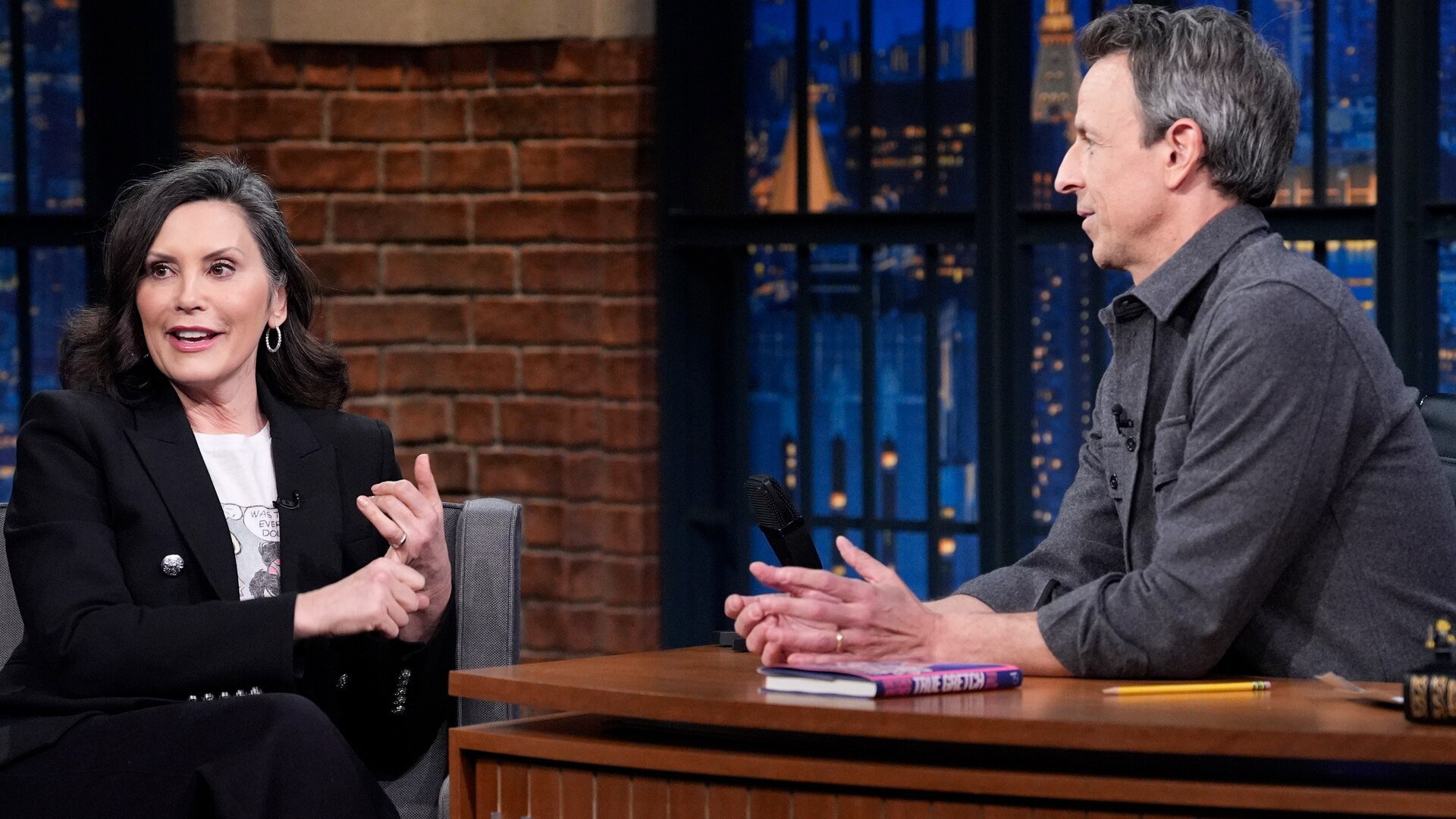 Late Night with Seth Meyers Season 12 :Episode 57  Governor Gretchen Whitmer, James Austin Johnson
