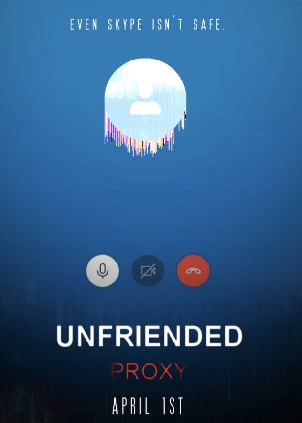 Plakat, der markedsfører Unfriended: Proxy