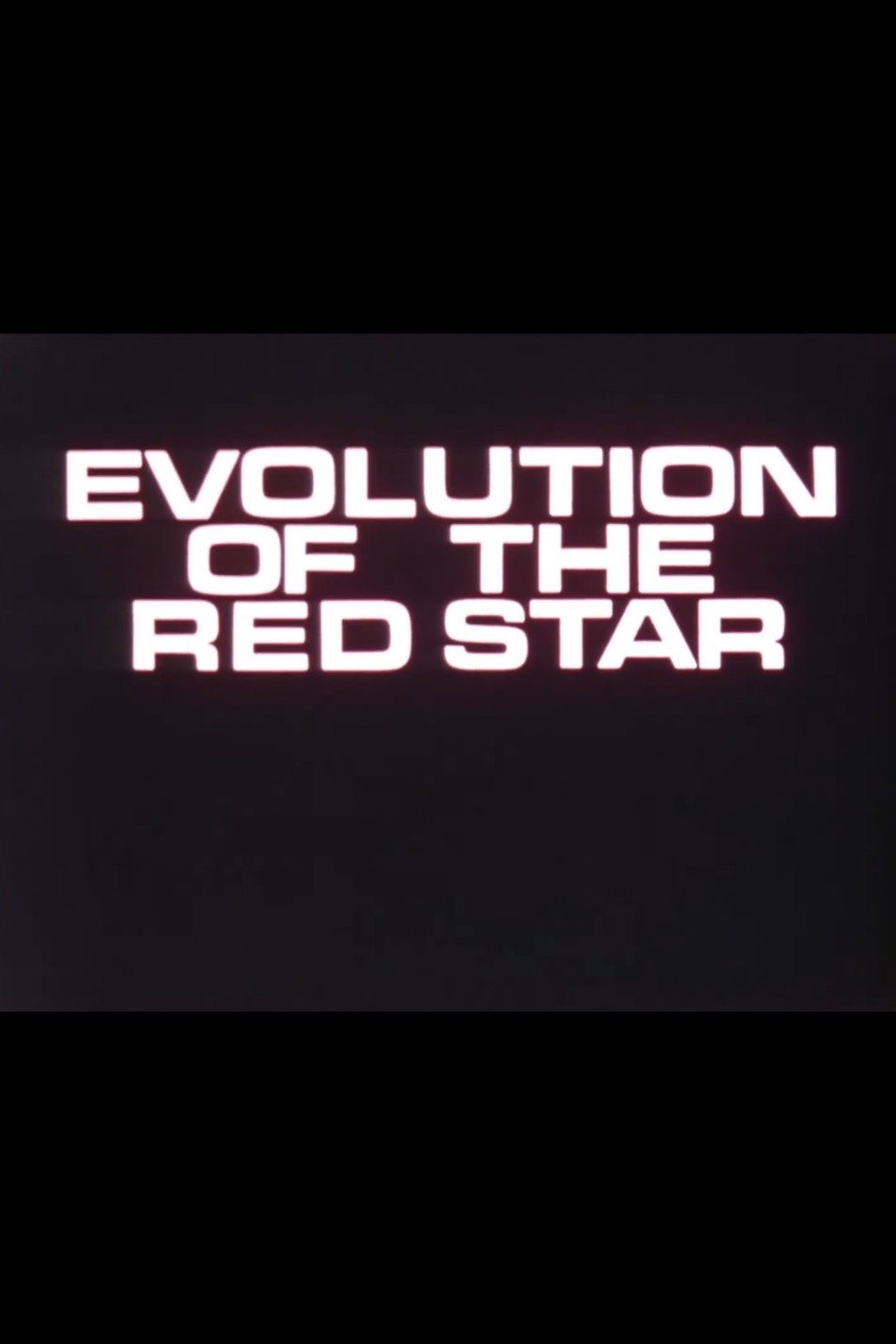 Evolution of the Red Star