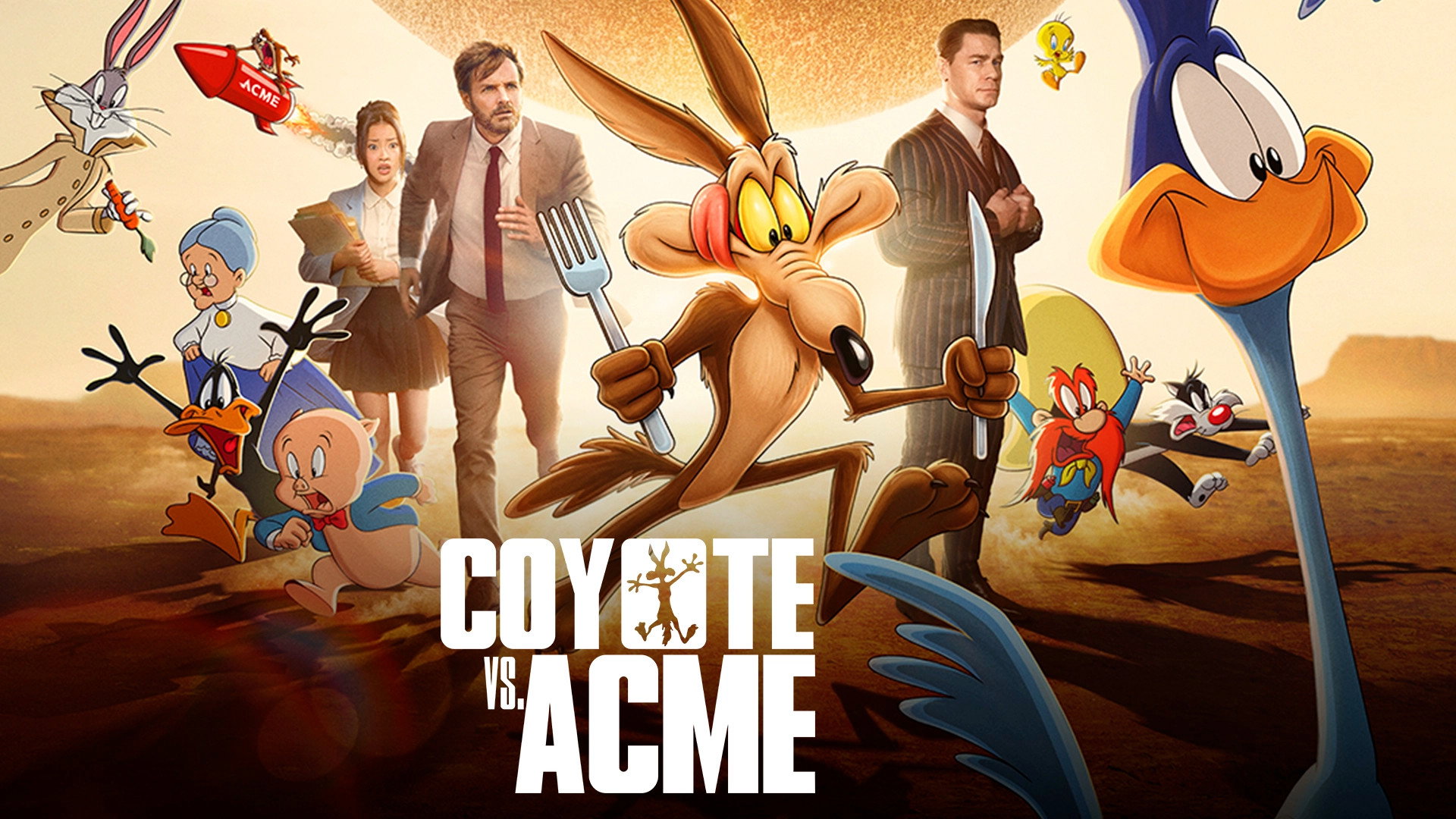 Coyote vs. Acme backdrop