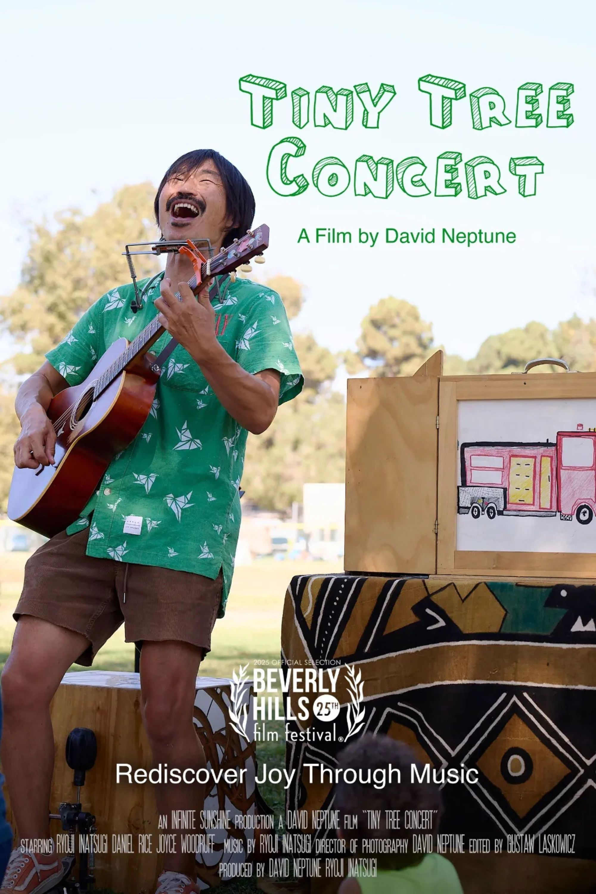 Plakat, der markedsfører Tiny Tree Concert