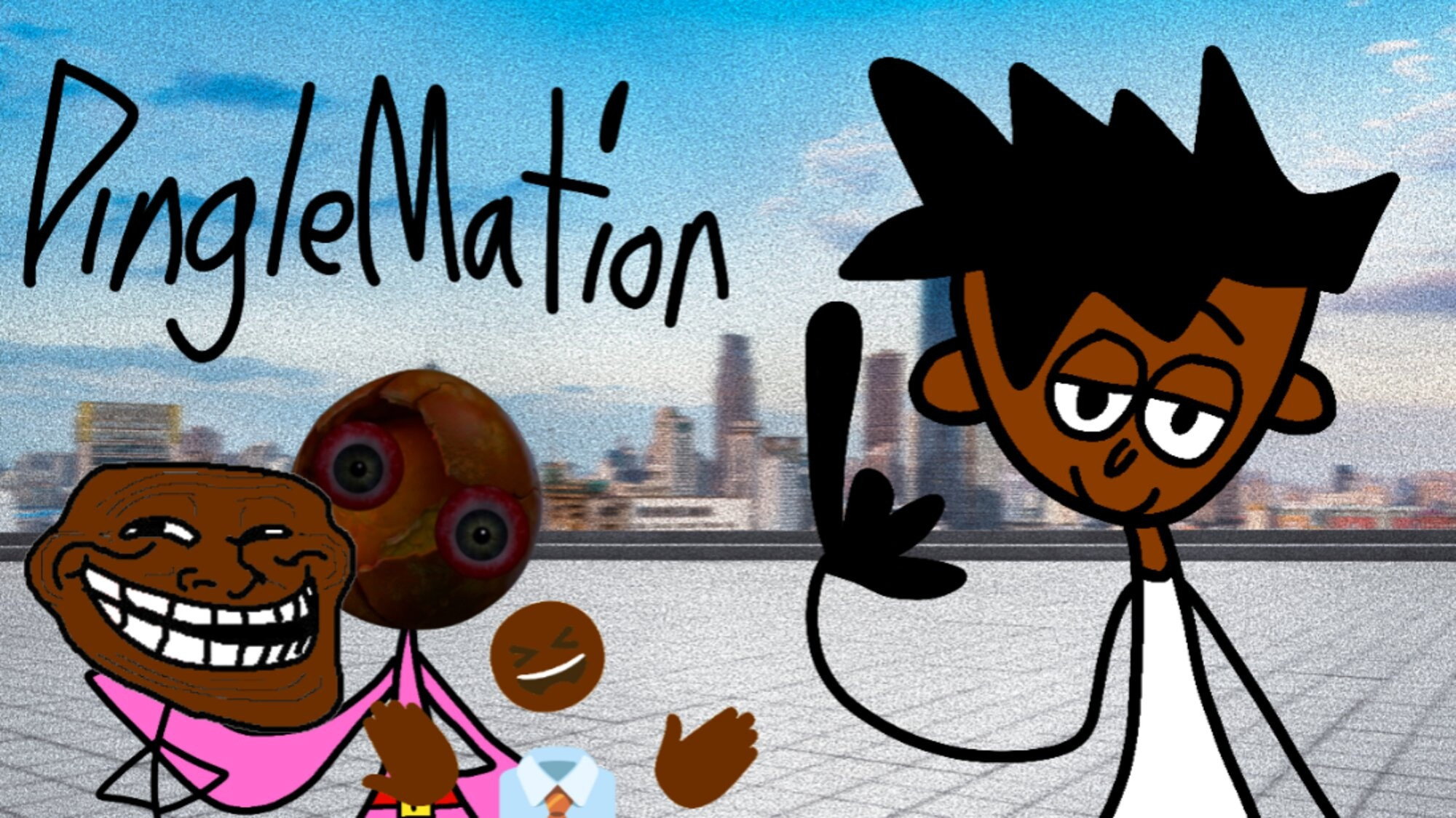 Dinglemation series backdrop