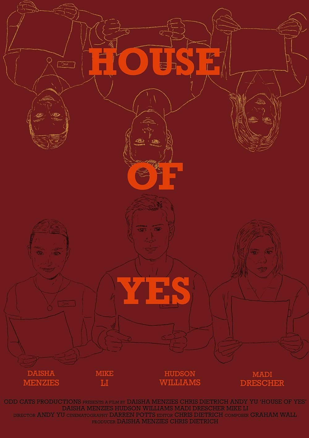 House of Yes (2026) - Hudson Williams Credit Poster