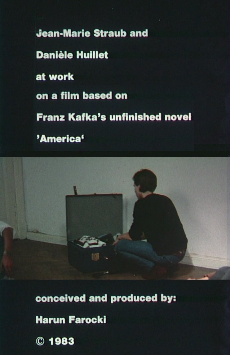Jean-Marie Straub and Danièle Huillet at Work on a Film Based on Franz Kafka’s Amerika