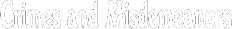 Crimes and Misdemeanors Logo