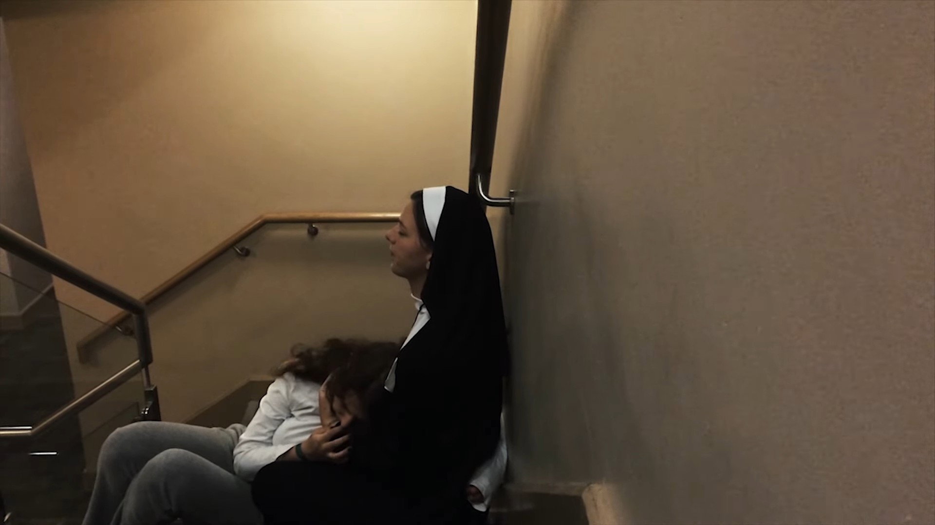 The NUN - Beige & Black
