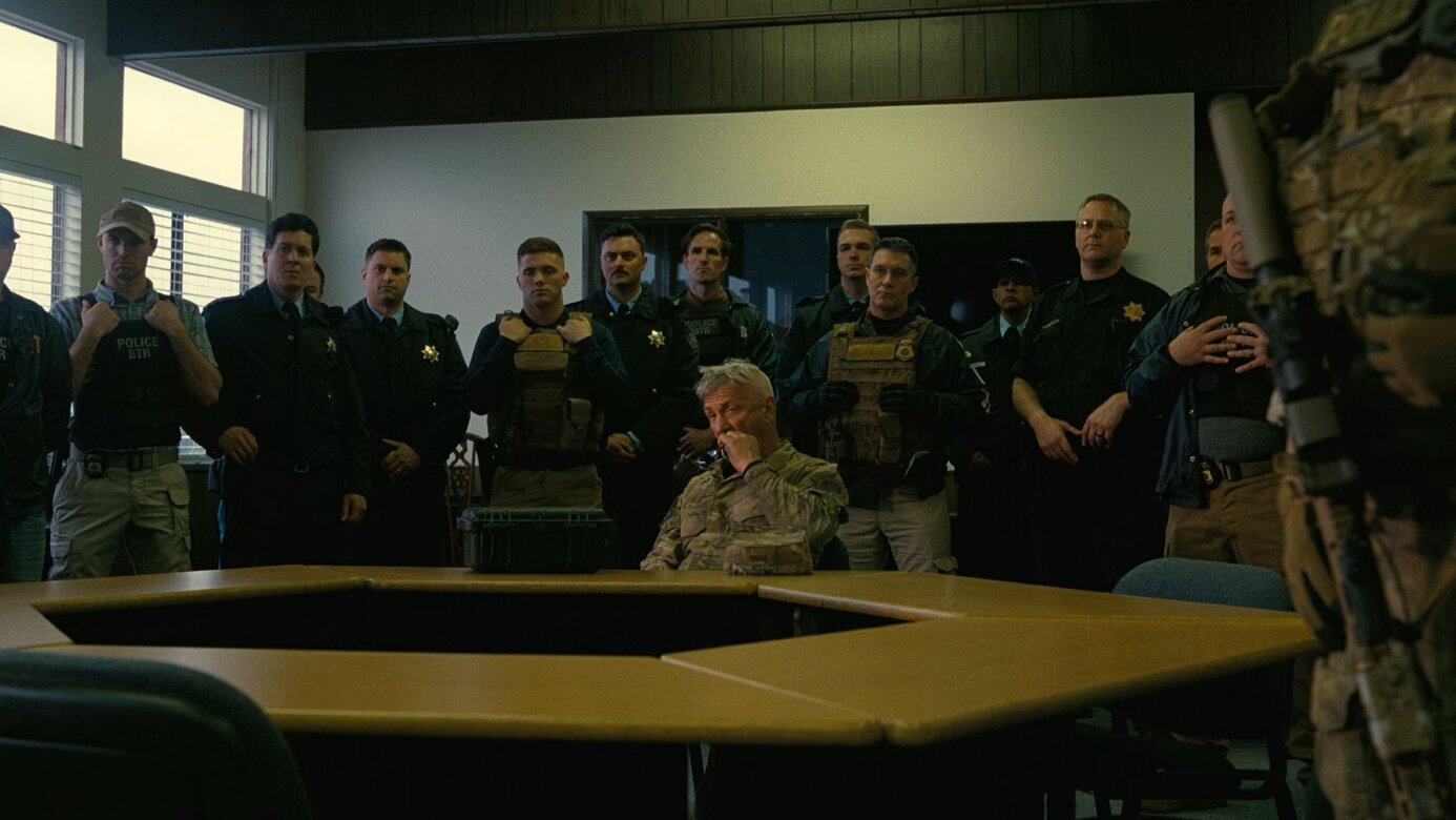 One Battle After Another backdrop