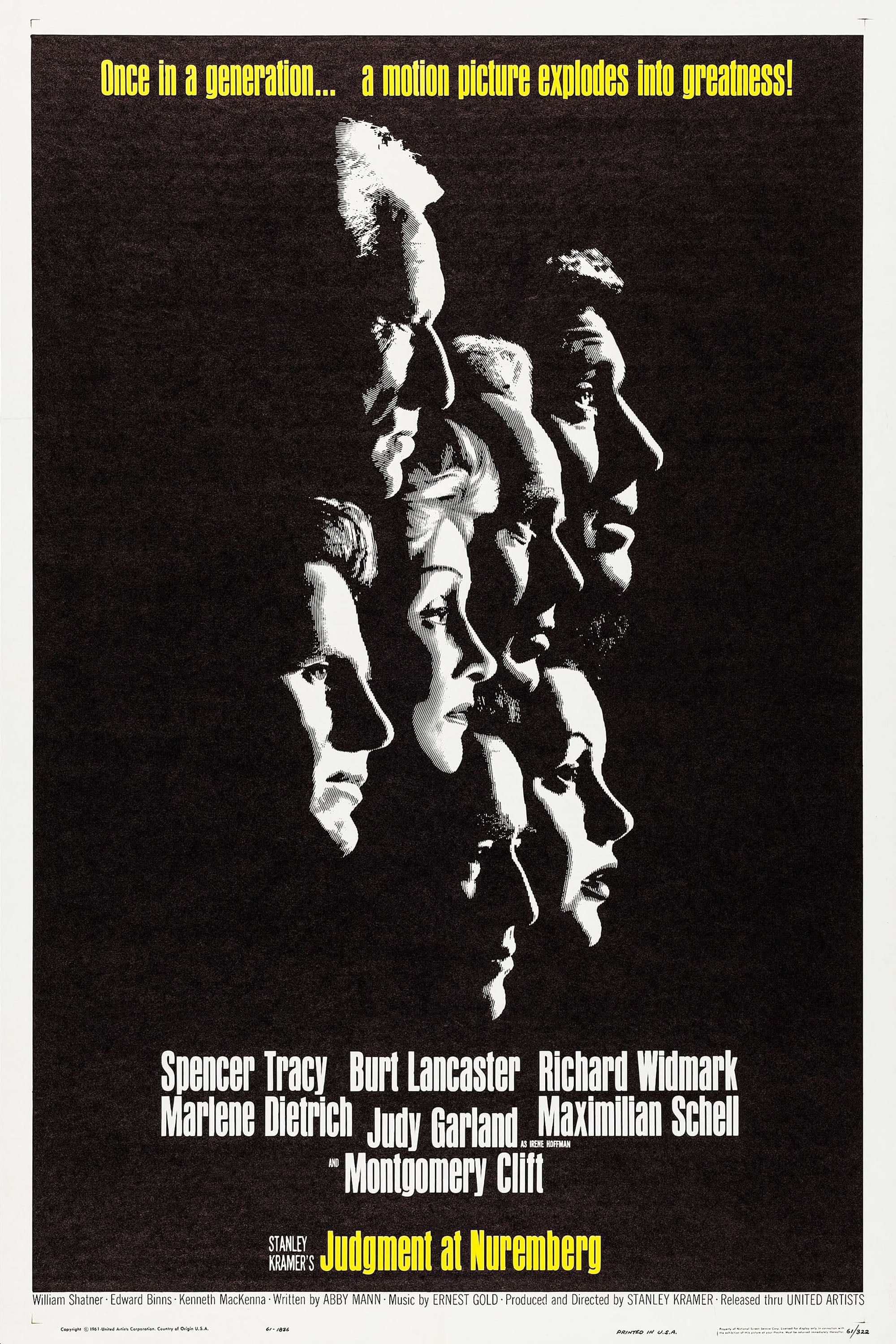 Judgment at Nuremberg Movie poster