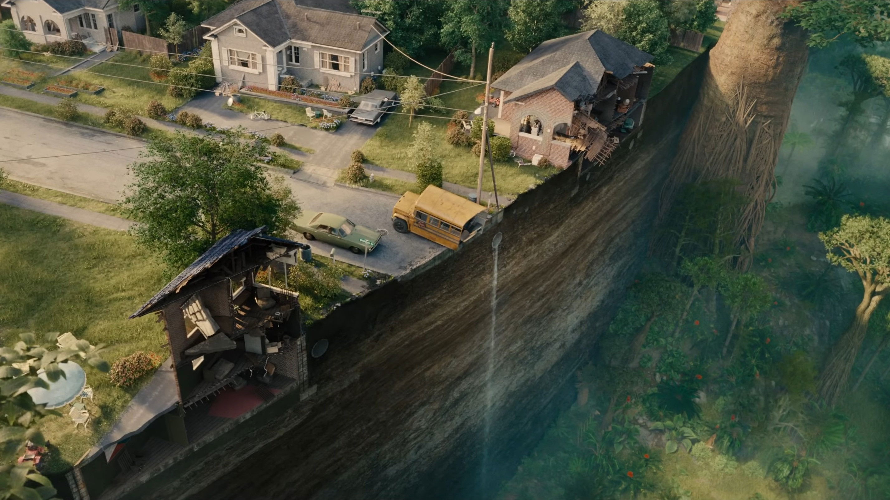 The End of Oak Street backdrop