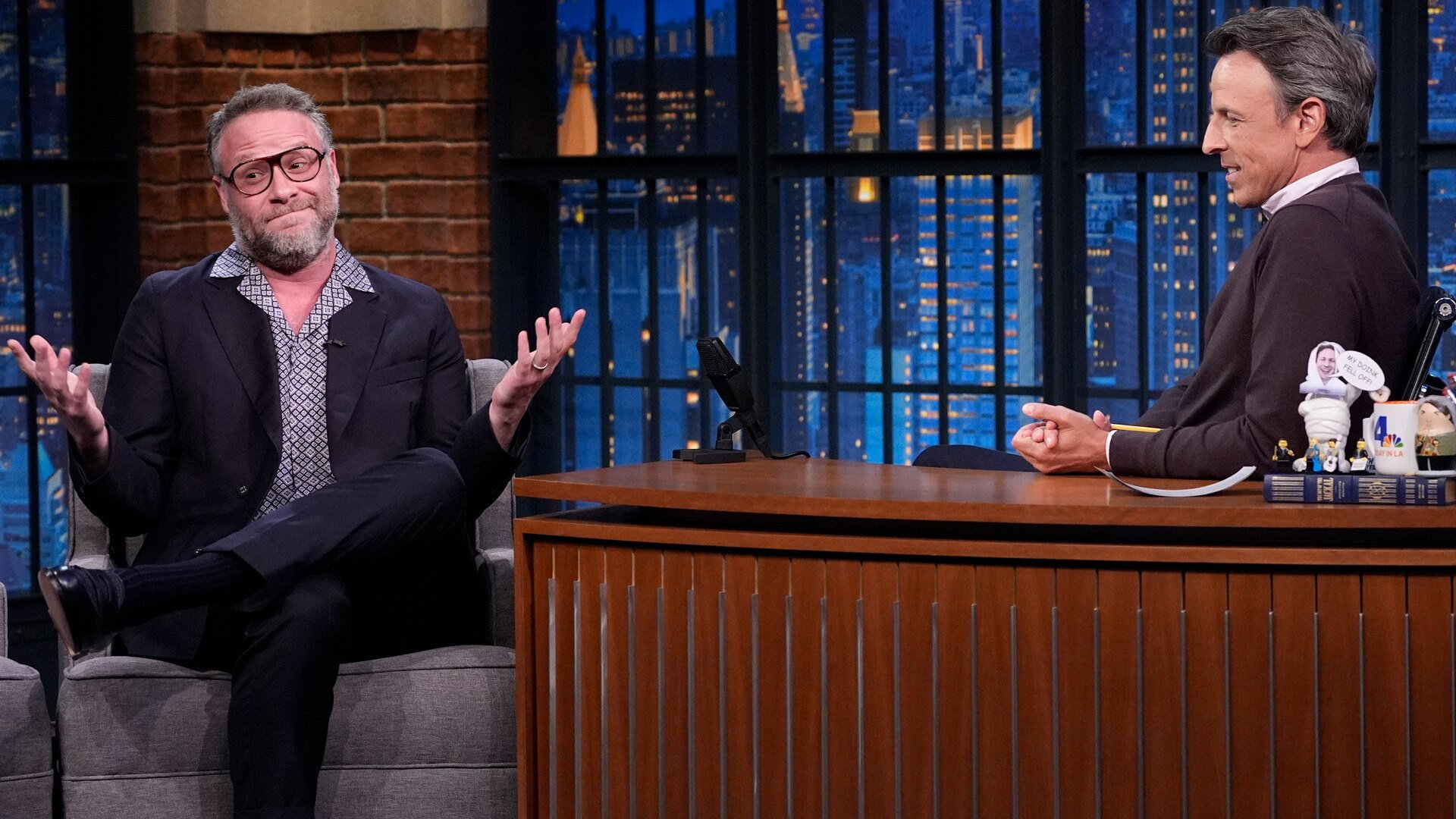 Late Night with Seth Meyers Season 12 :Episode 127  Seth Rogen, Mina Kimes