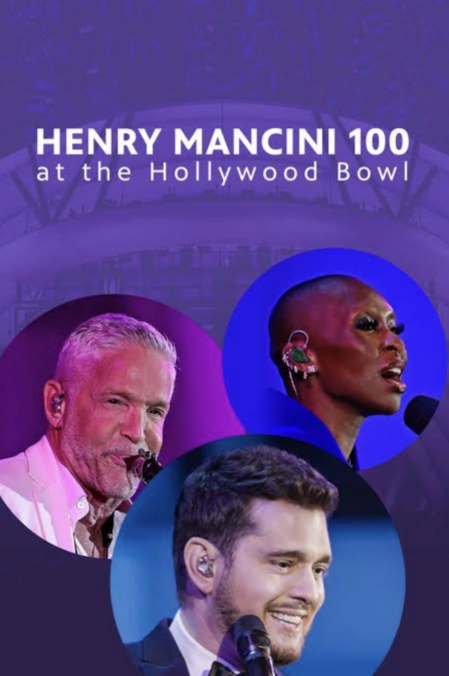 Plakat, der markedsfører Henry Mancini: 100 at the Hollywood Bowl
