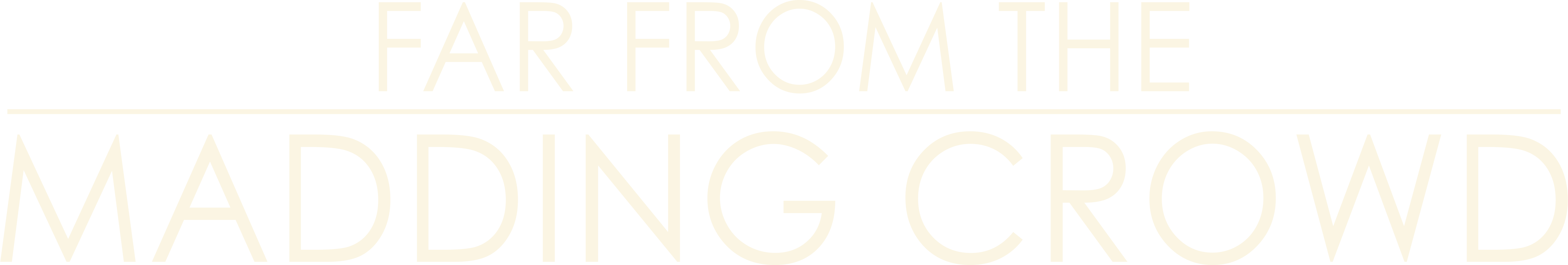 Far from the Madding Crowd