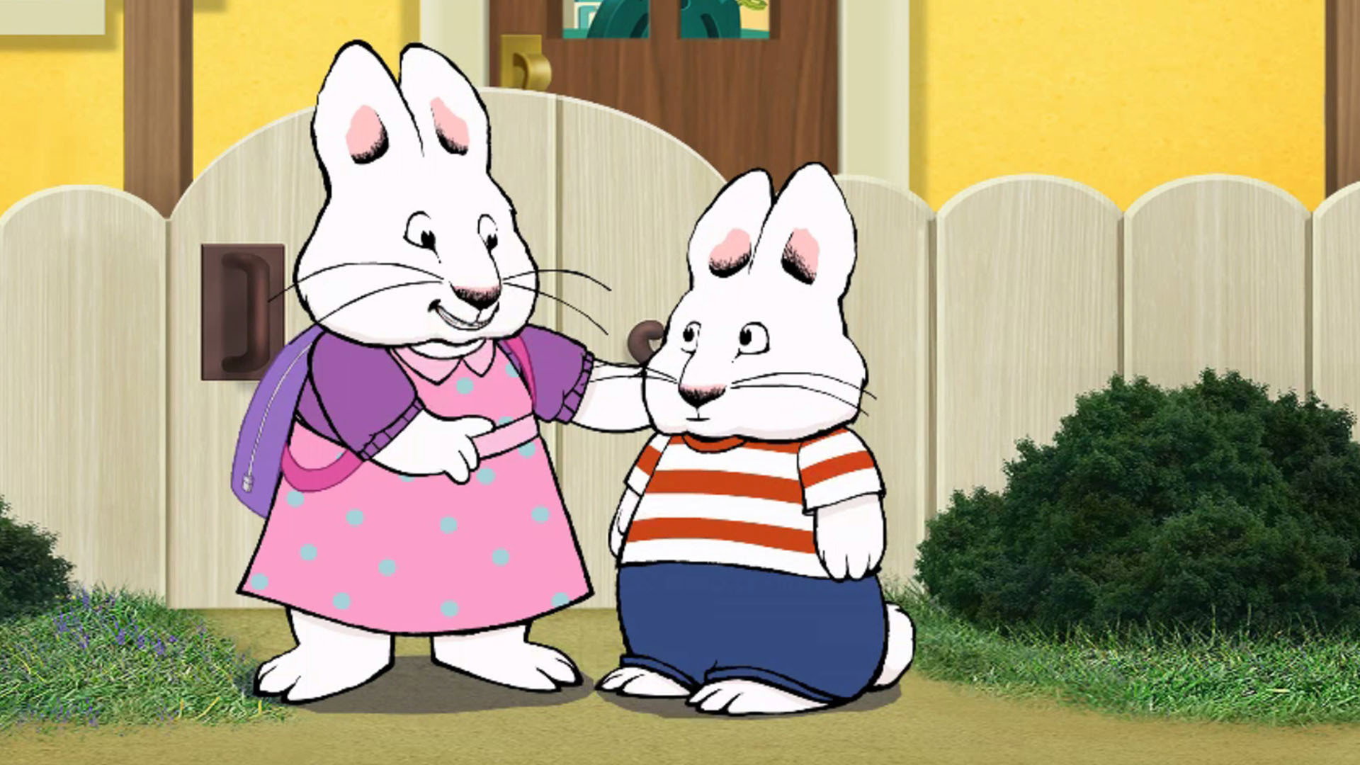 Max & Ruby - A Merry Bunny Christmas backdrop