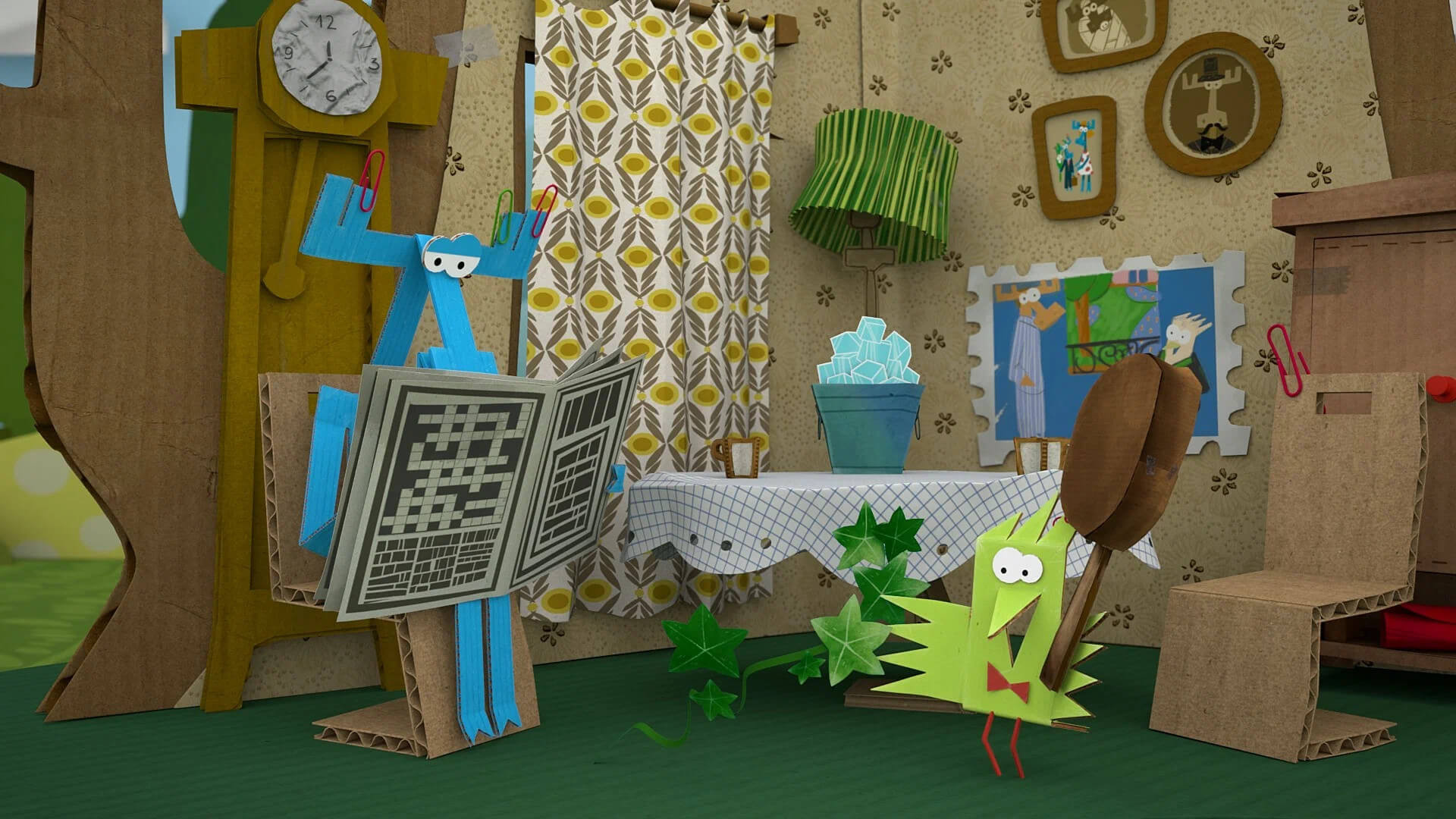 Бумажки backdrop