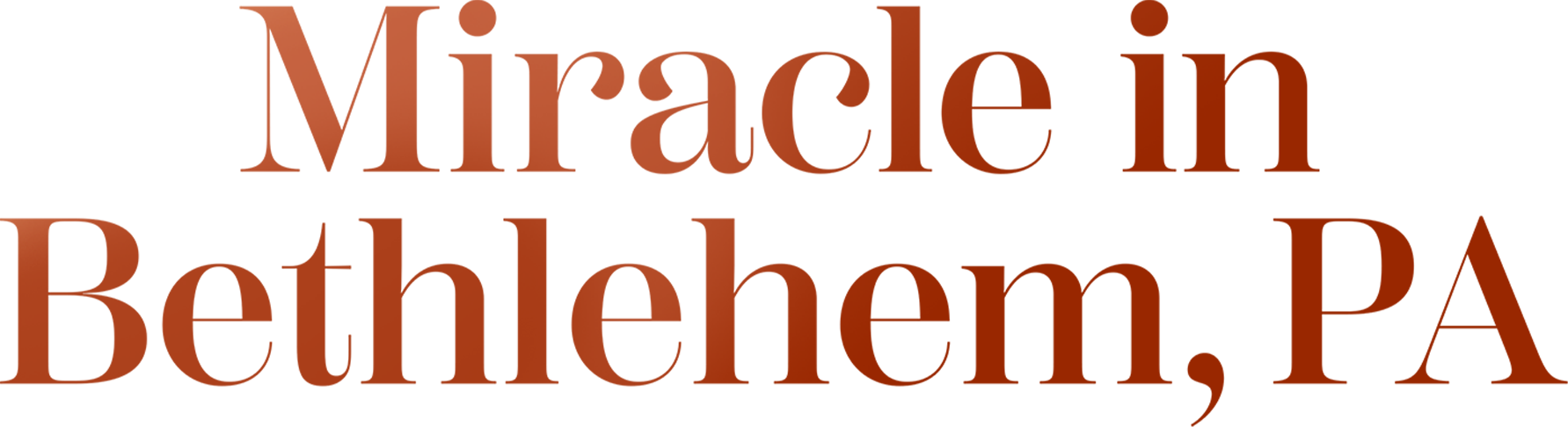 Miracle in Bethlehem, PA Logo