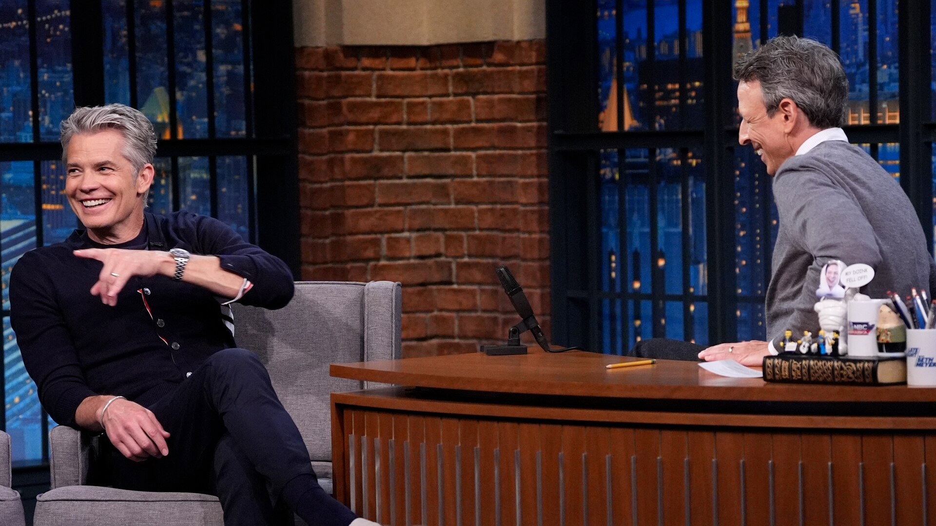 Late Night with Seth Meyers Season 12 :Episode 113  Timothy Olyphant, Emily Ratajkowski
