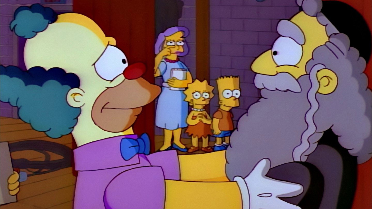 The Simpsons Season 3 :Episode 6  Like Father, Like Clown