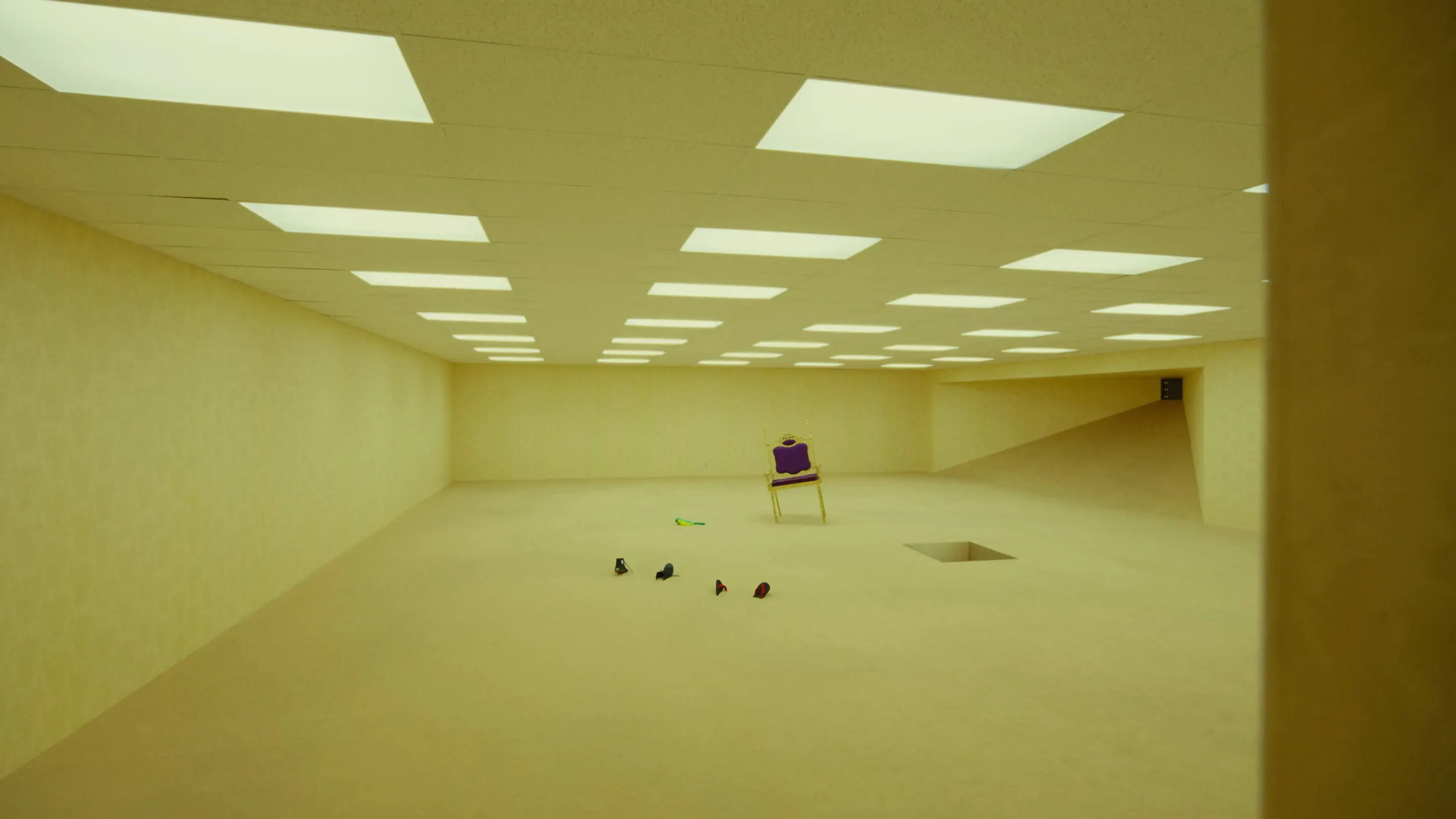 Backrooms backdrop