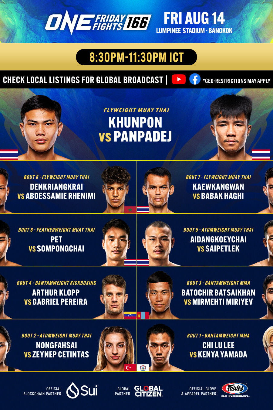 ONE Friday Fights 166: Khunpon vs. Panpadej Poster