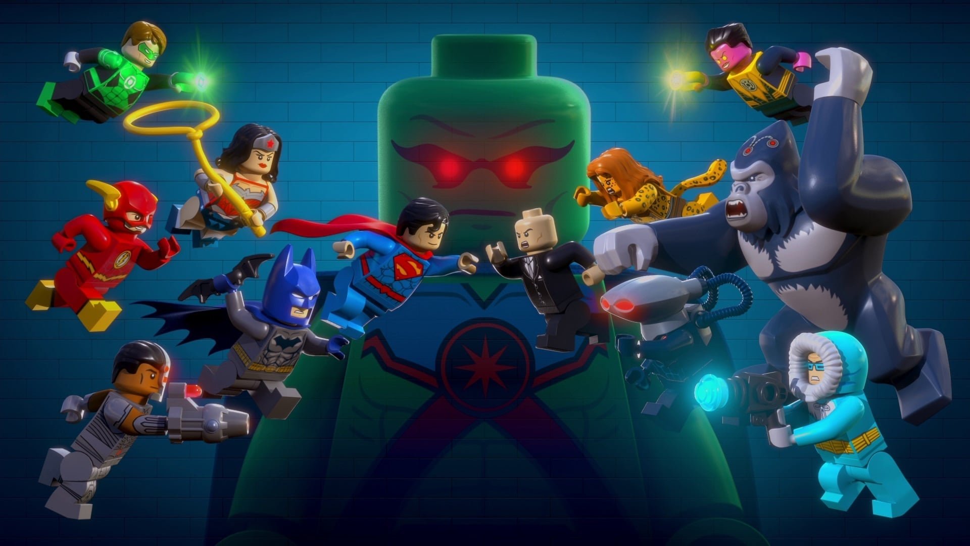 lego dc justice league attack of the legion of doom dvd with figure