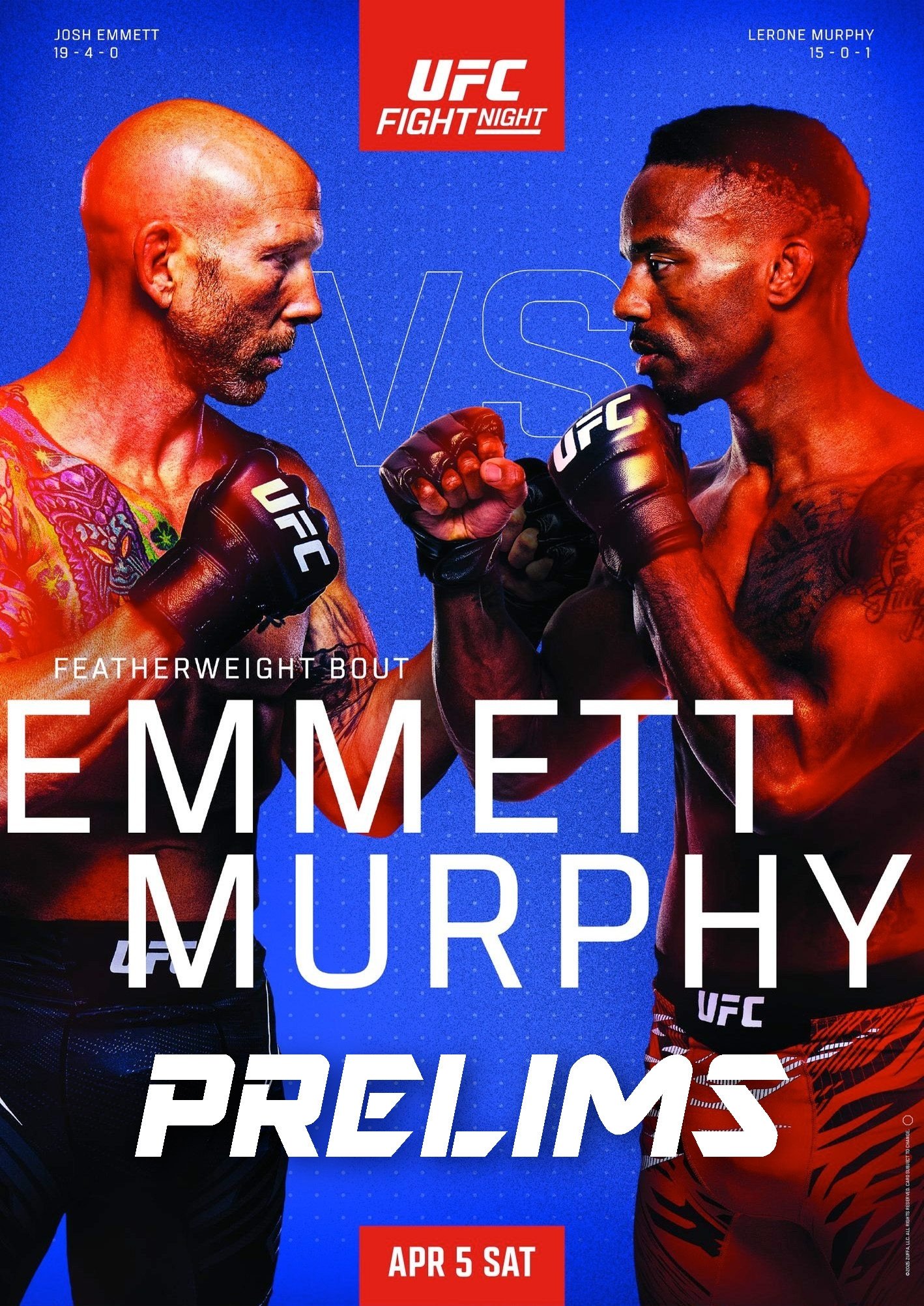 UFC on ESPN 65: Emmett vs. Murphy