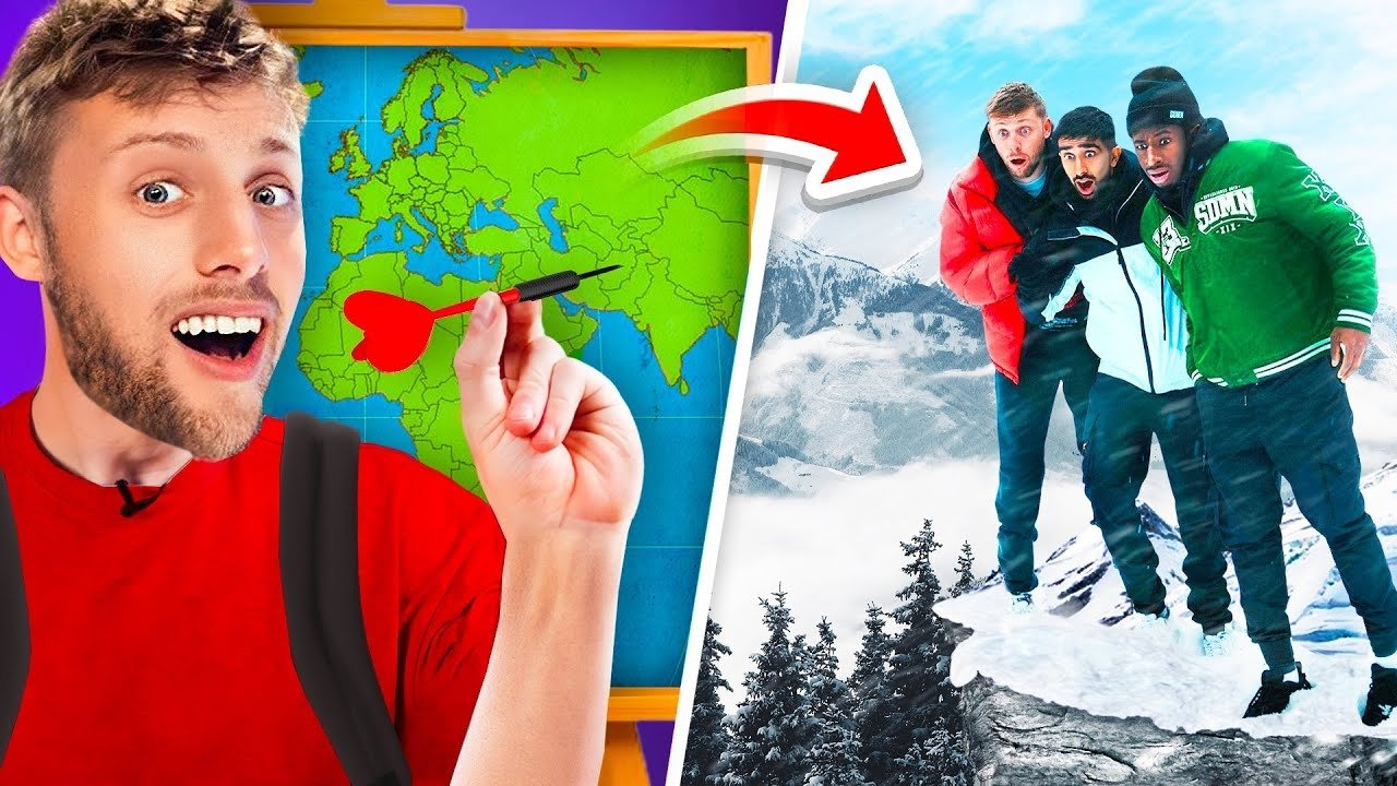 SIDEMEN THROW A DART AND GO WHEREVER IT LANDS (EUROPE EDITION) Poster