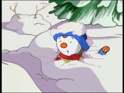 T'choupi fait de la luge