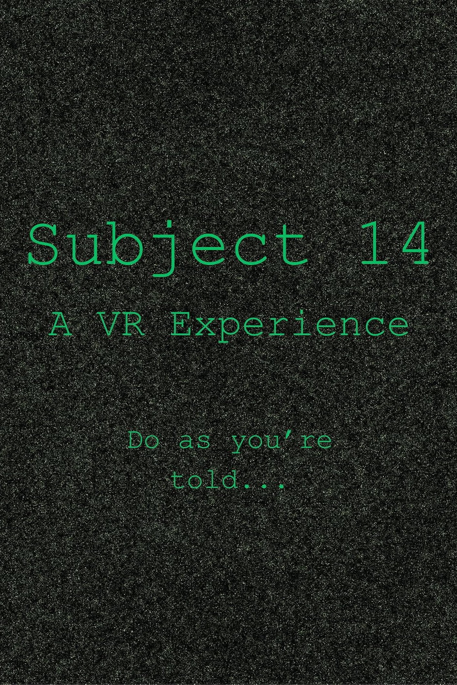 Subject 14 Poster