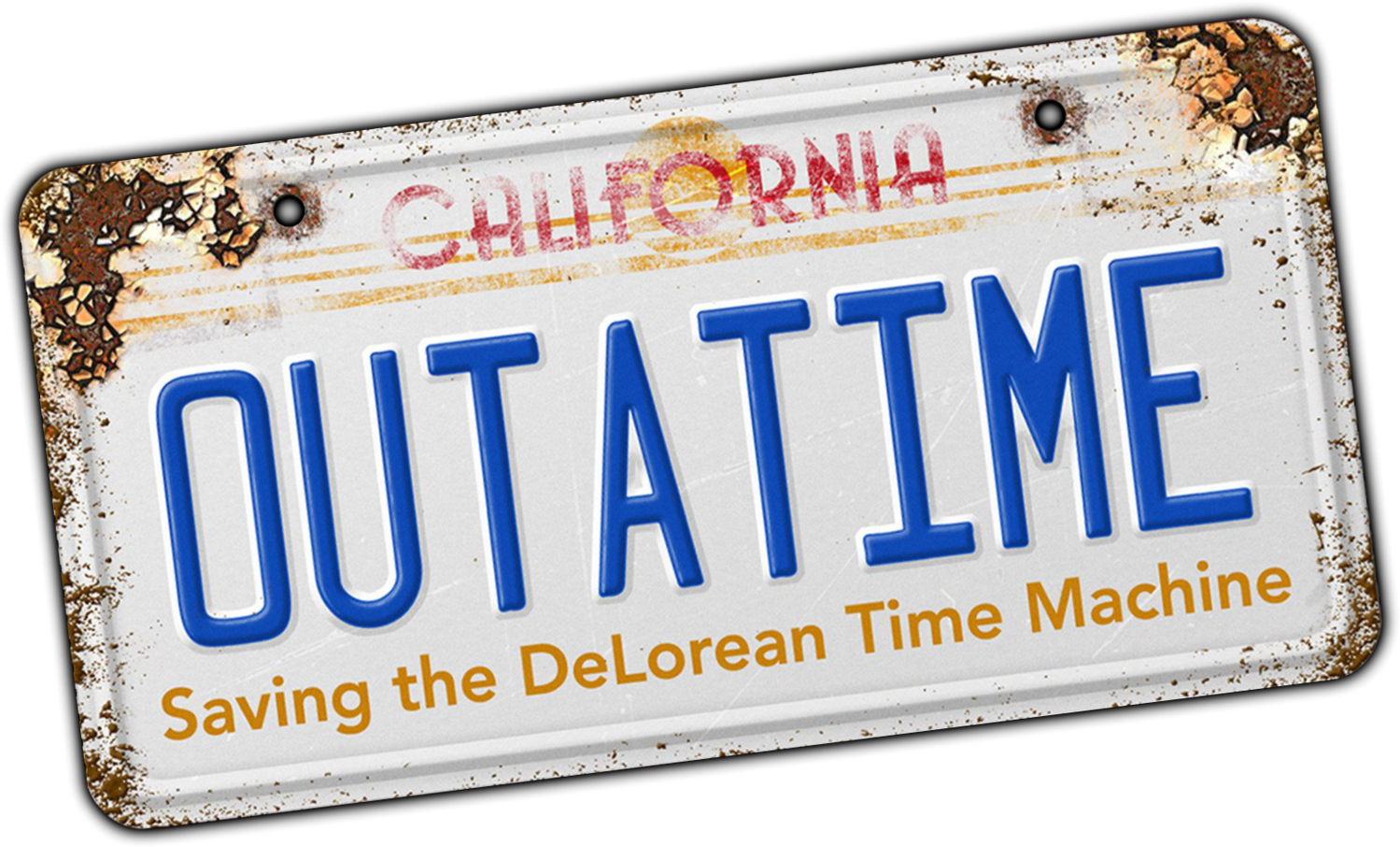Outatime: Saving the DeLorean Time Machine Logo