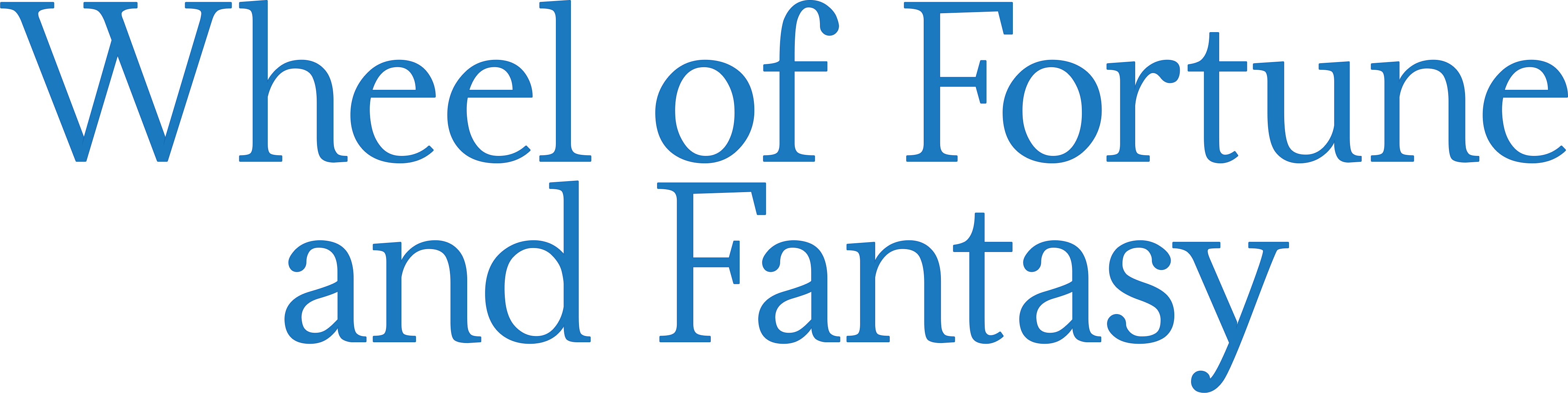 Wheel of Fortune and Fantasy Logo
