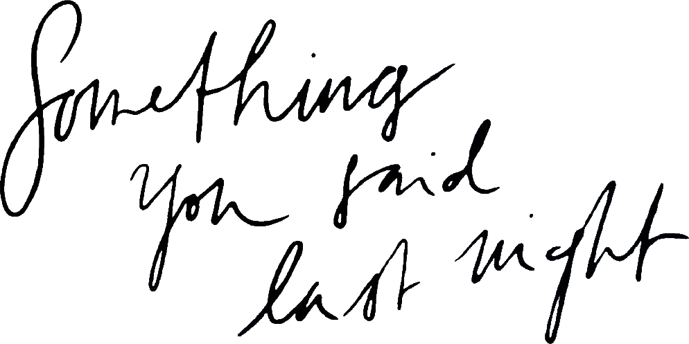 Something You Said Last Night Logo