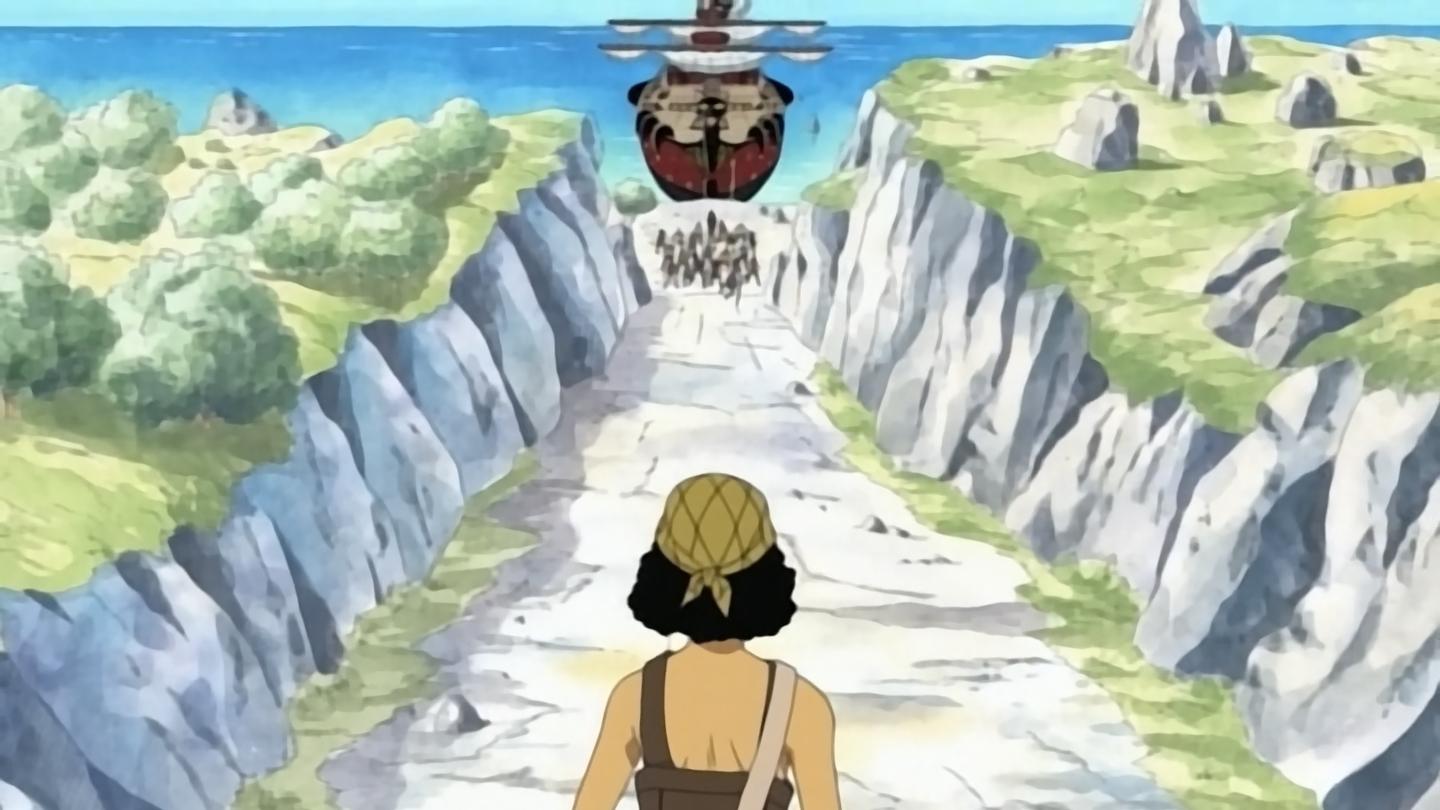 One Piece Season 1 :Episode 12  Clash with the Black Cat Pirates! The Great Battle on the Slope!