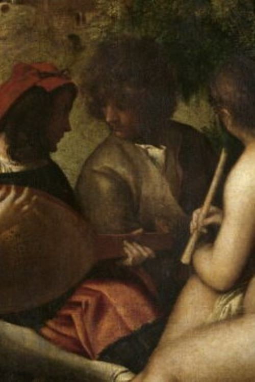 Tiziano Vecellio dit Titien « Un souvenir d’Arcadie, Le Concert Champêtre » Poster