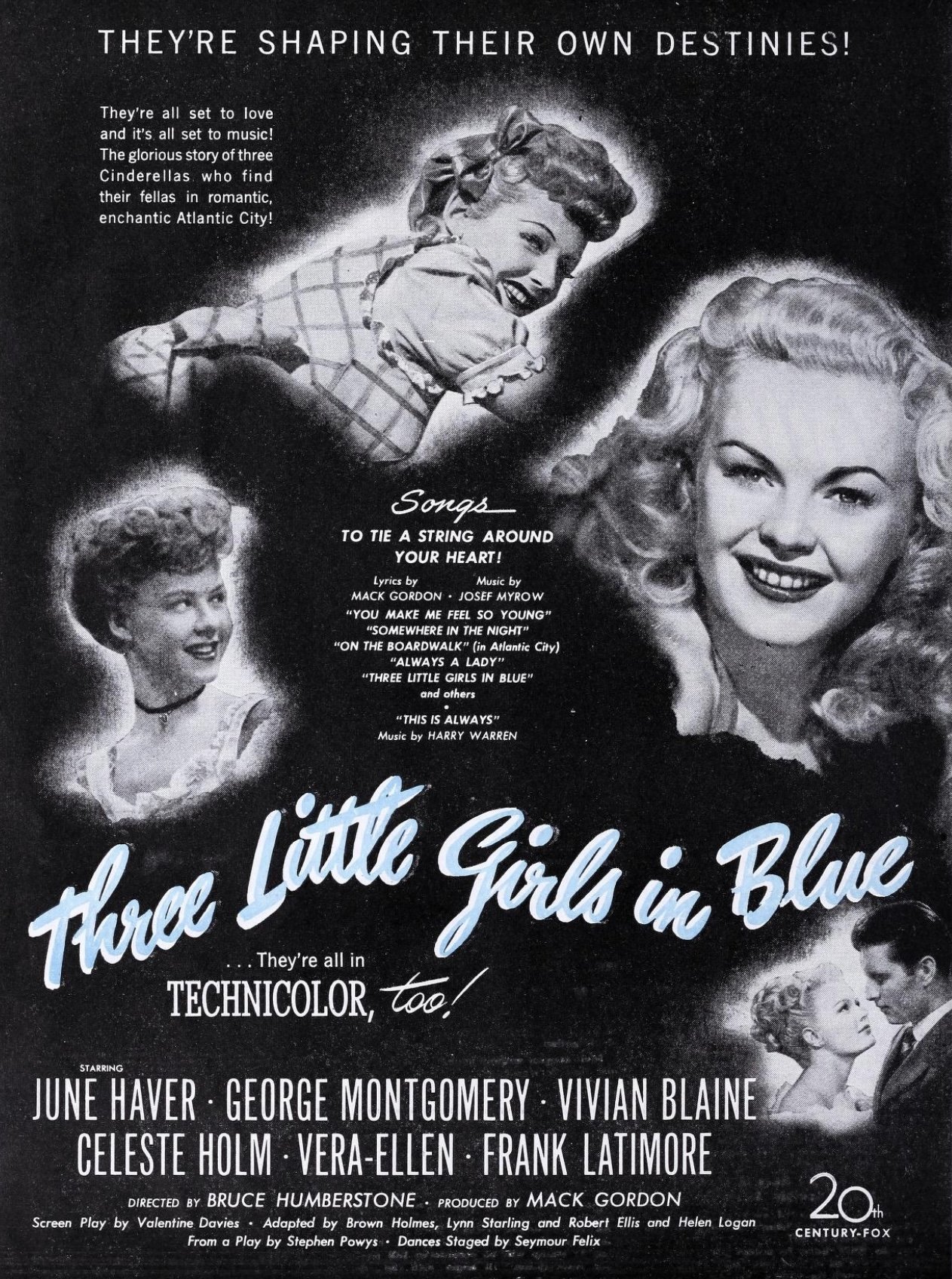 Three Little Girls in Blue