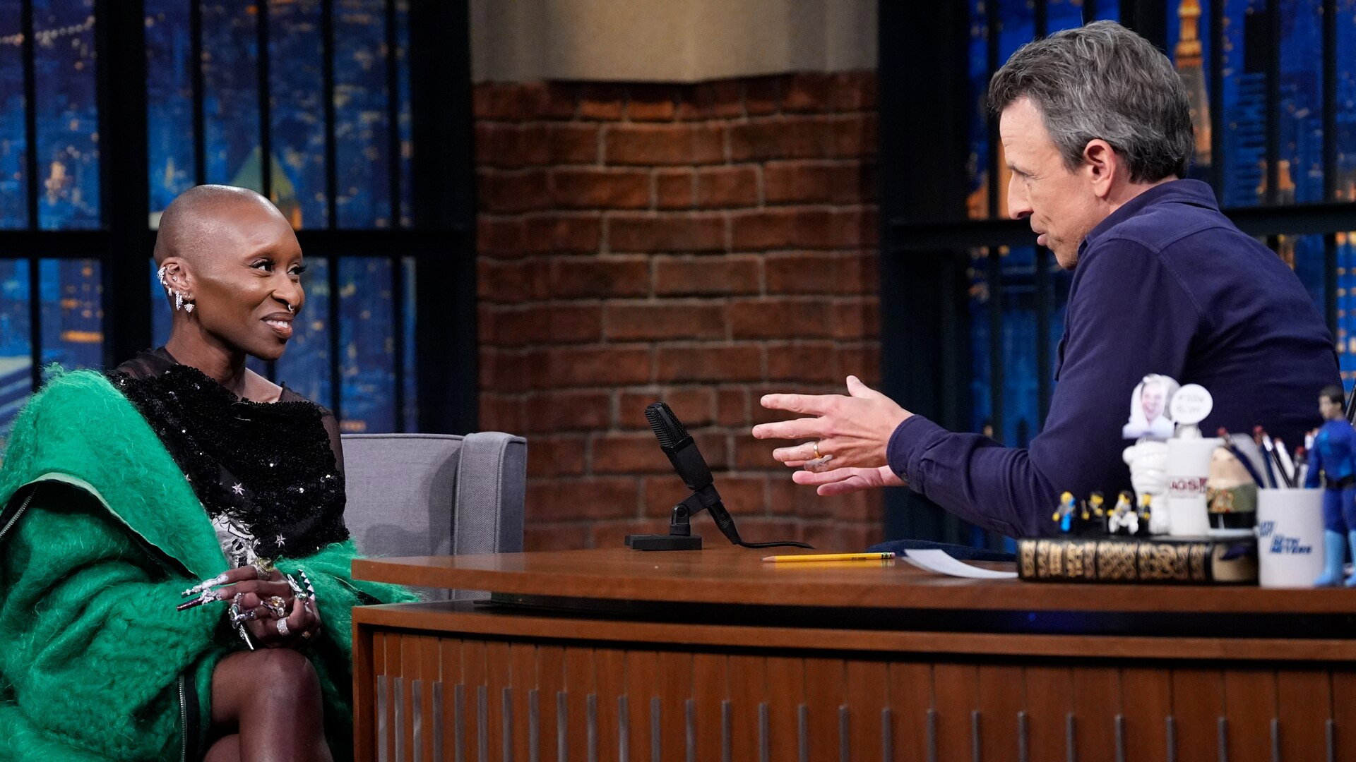 Late Night with Seth Meyers Season 12 :Episode 27  Cynthia Erivo, Brett Goldstein